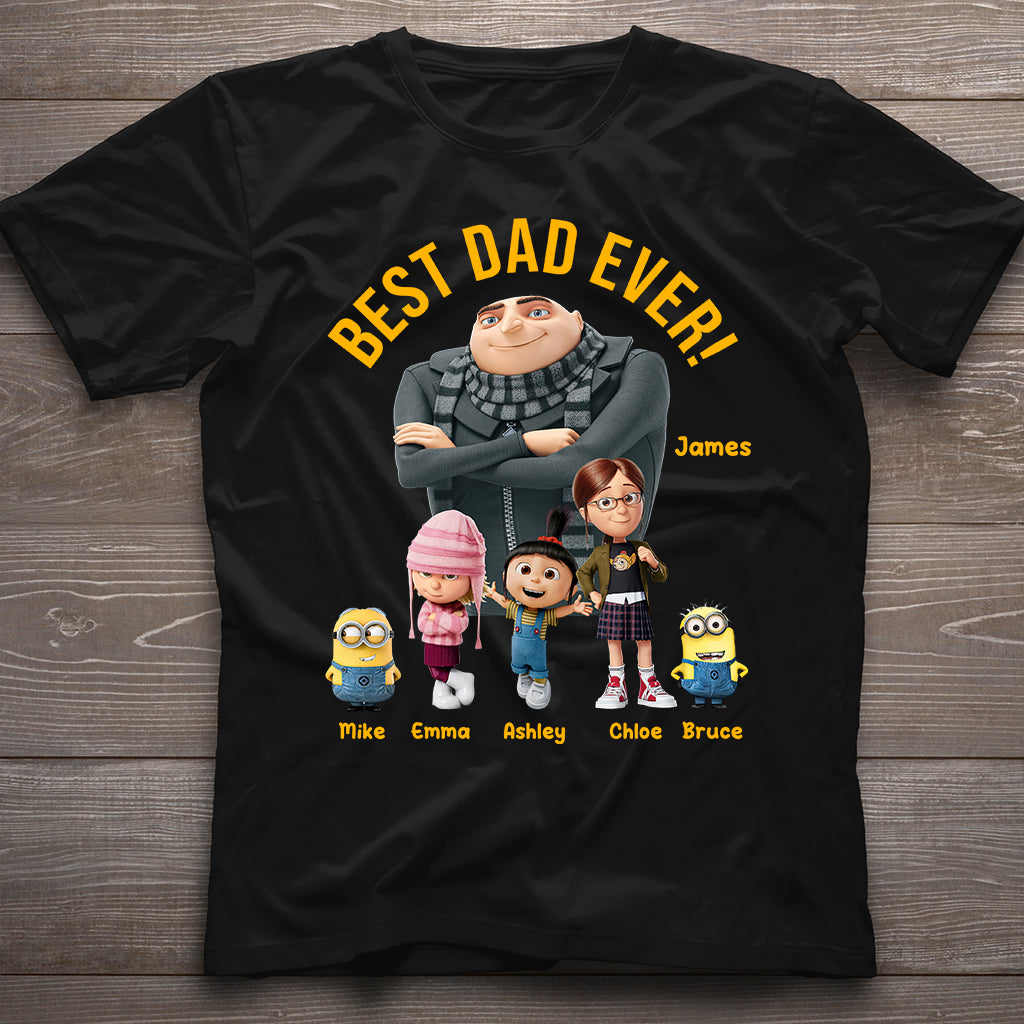 Best Dad Ever - Personalized Father T-shirt And Hoodie