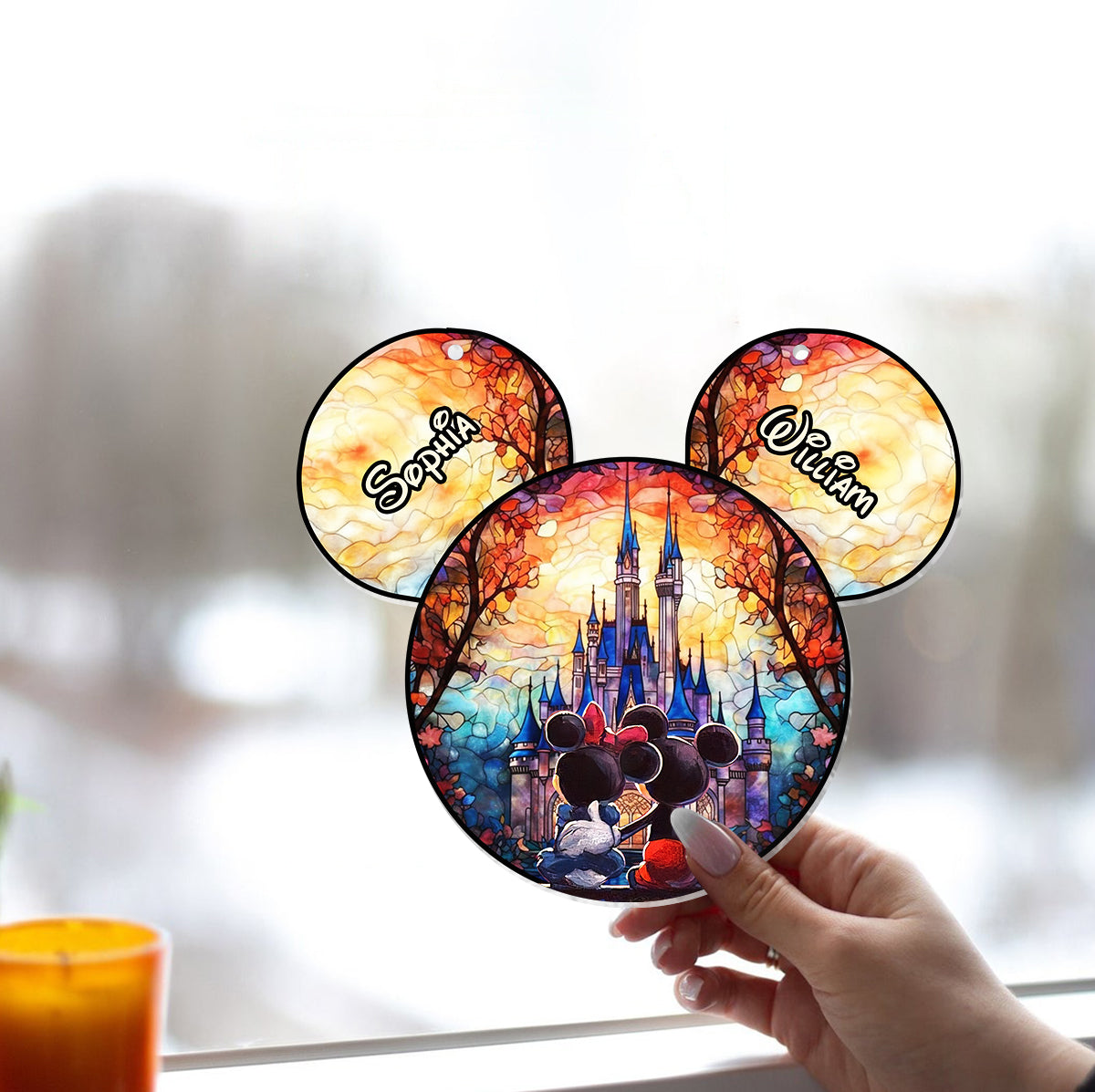 You & Me We Got This - Personalized Mouse Window Hanging Suncatcher Ornament