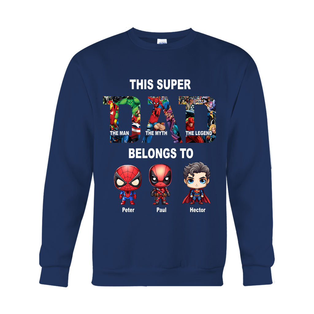 Super Dad - Personalized Father T-shirt And Hoodie