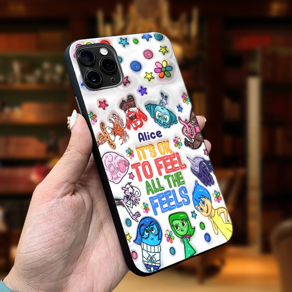 It's Ok To Feel All The Feels - Personalized Phone Case