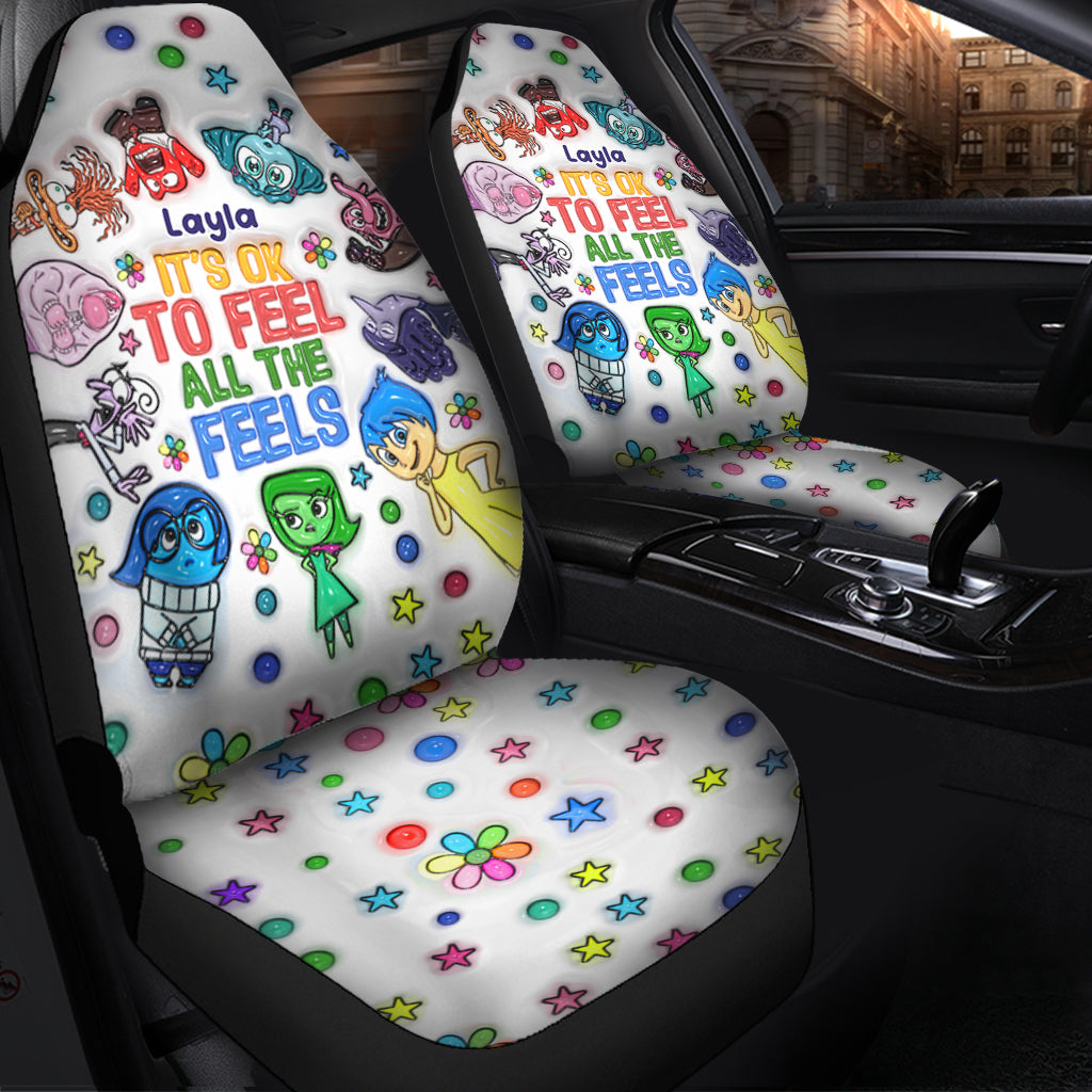 It's Ok To Feel All The Feels - Personalized Seat Covers
