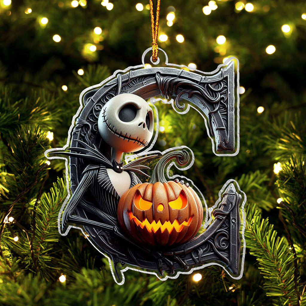 Nightmare Alphabet - Personalized Nightmare Transparent Ornament