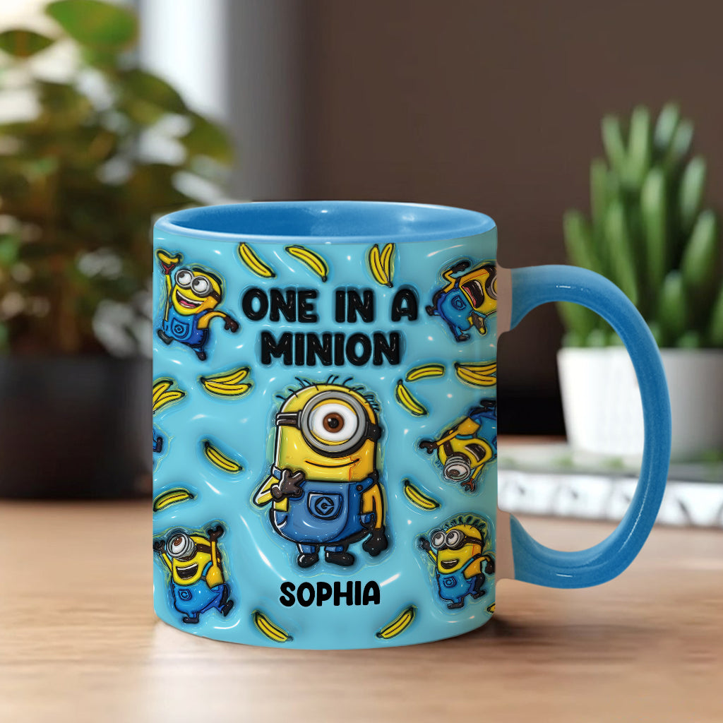 One In A Minion - Personalized Accent Mug