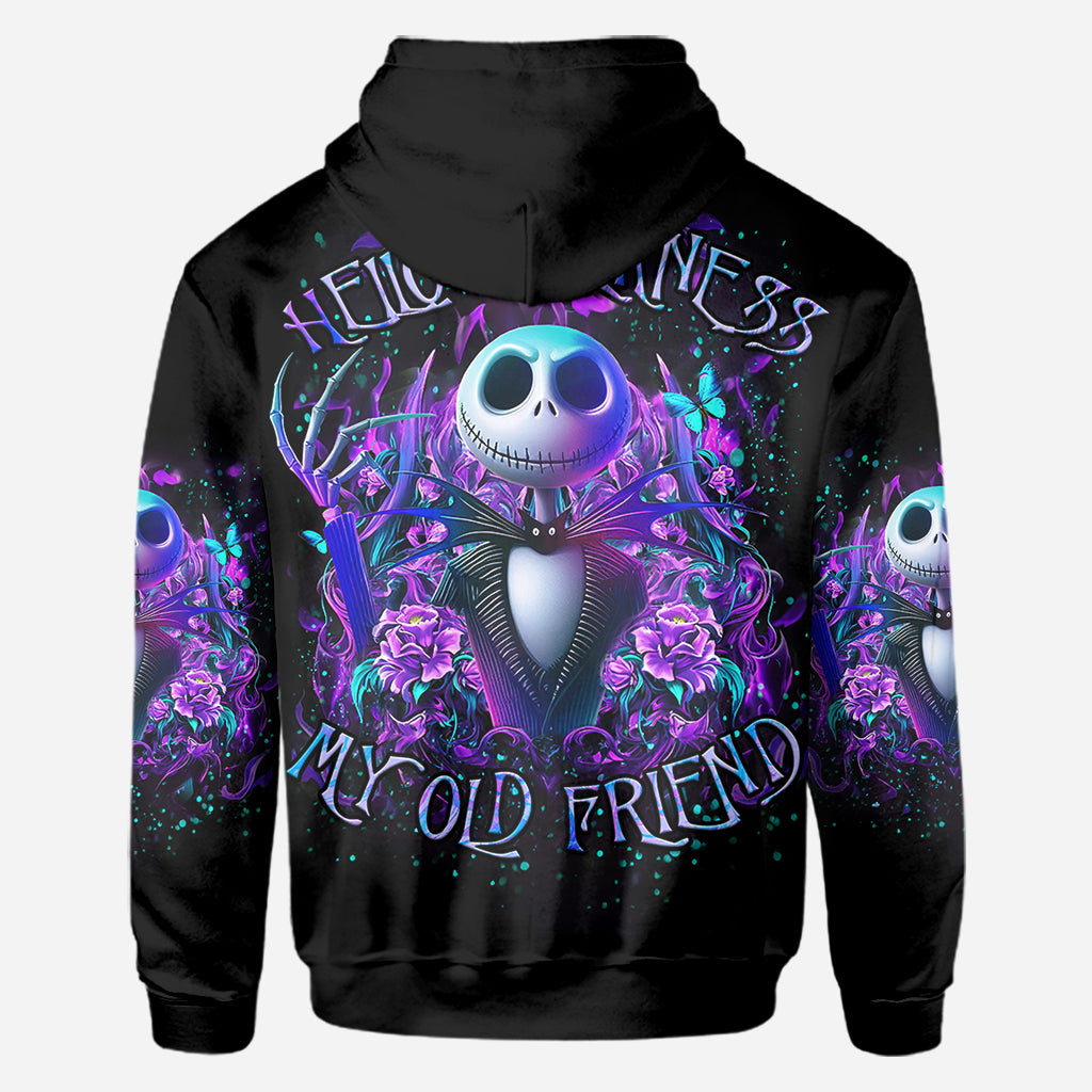 Hello Darkness My Old Friend - Personalized Nightmare All Over Shirt
