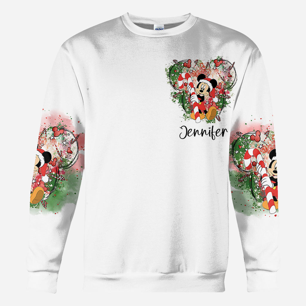 Merry Christmas - Personalized Mouse All Over Shirt