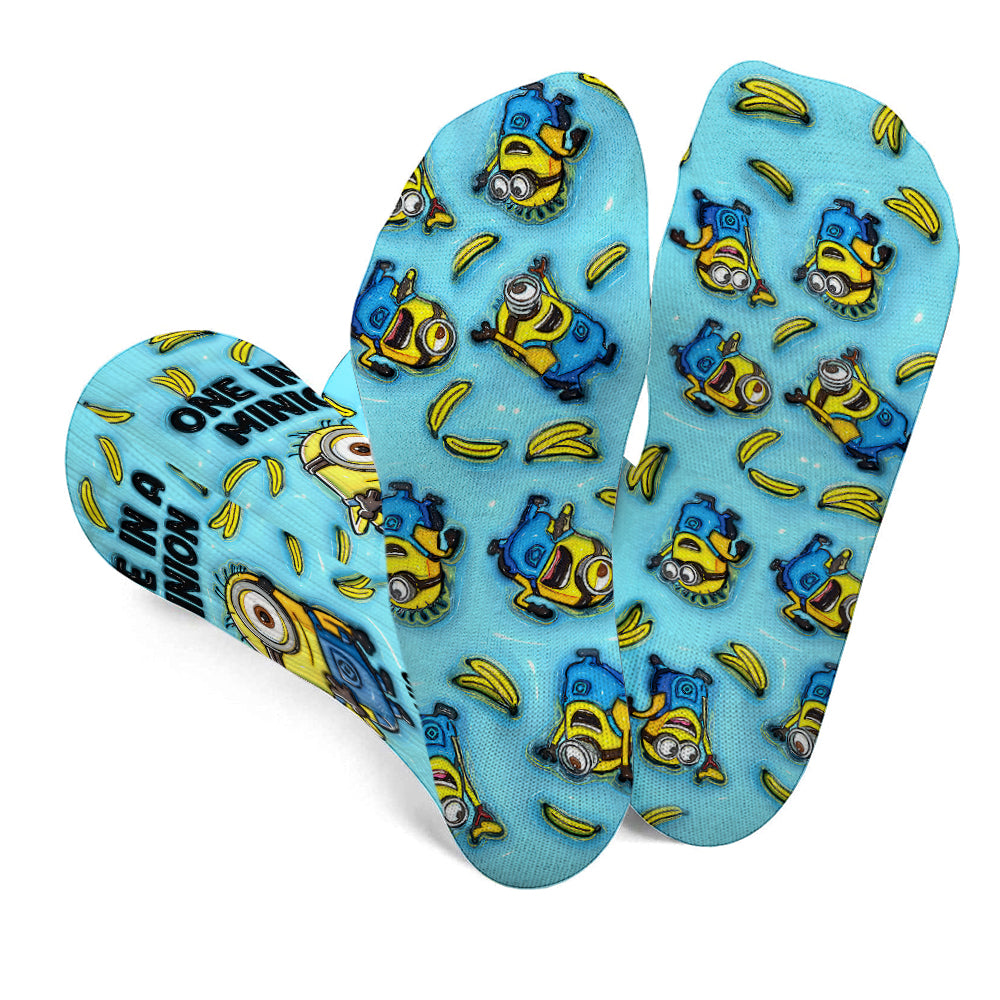 One In The Minion - Personalized Socks