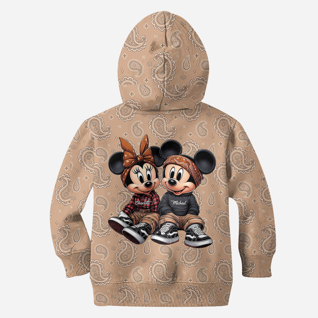 Chicano Mouse Couple - Personalized Mouse All Over Shirt