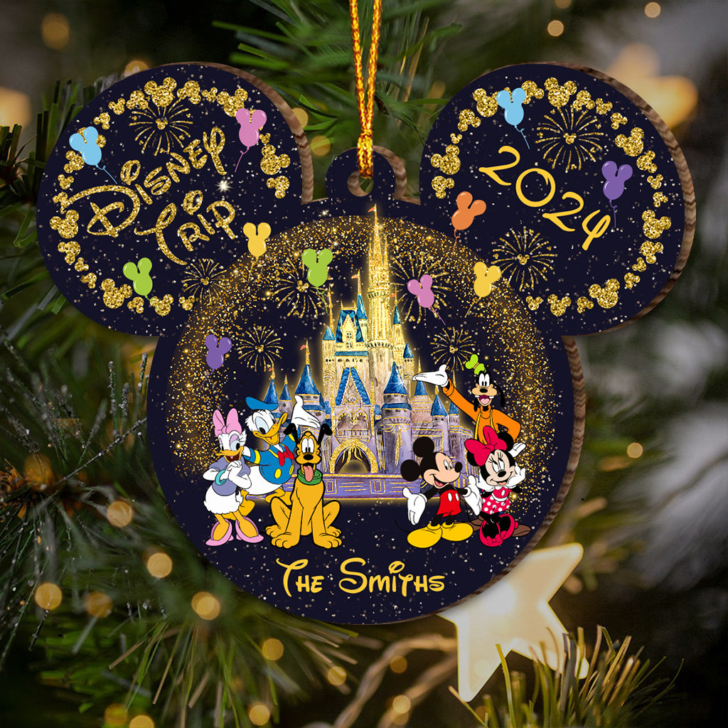 Family Trip Any Photo - Personalized Mouse Ornament