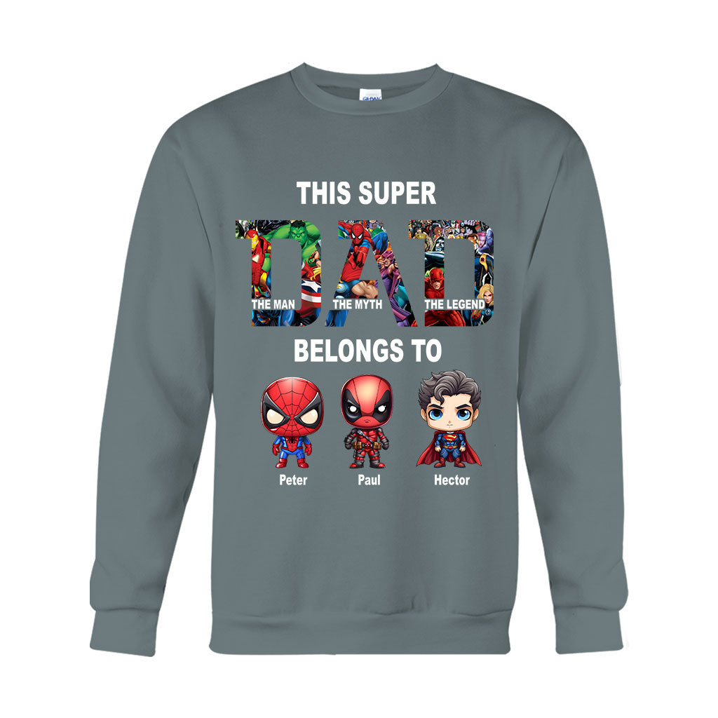 Super Dad - Personalized Father T-shirt And Hoodie