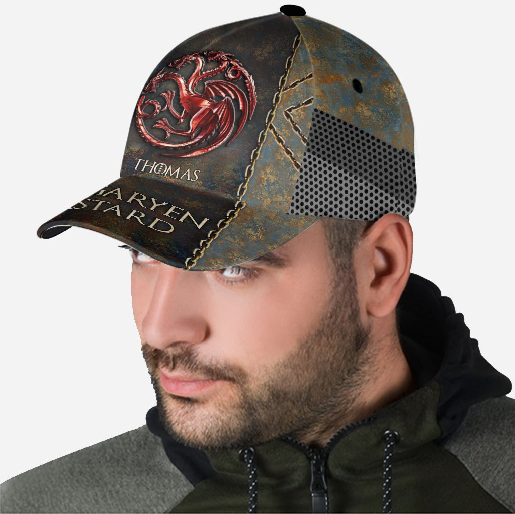 Run In My Veins Dragon First Men Blood - Personalized Thrones Game Classic Cap