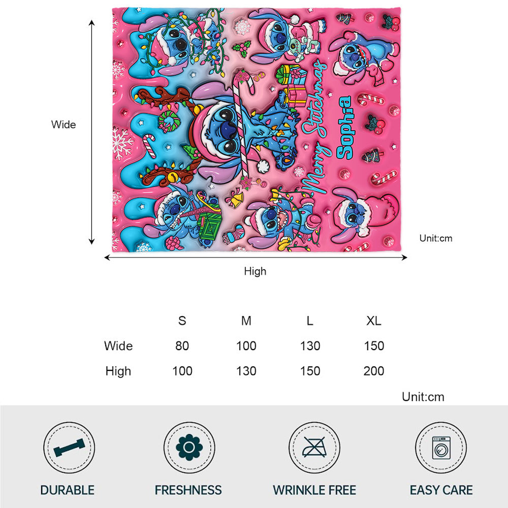 Merry Stitchmas - Personalized Ohana Blanket