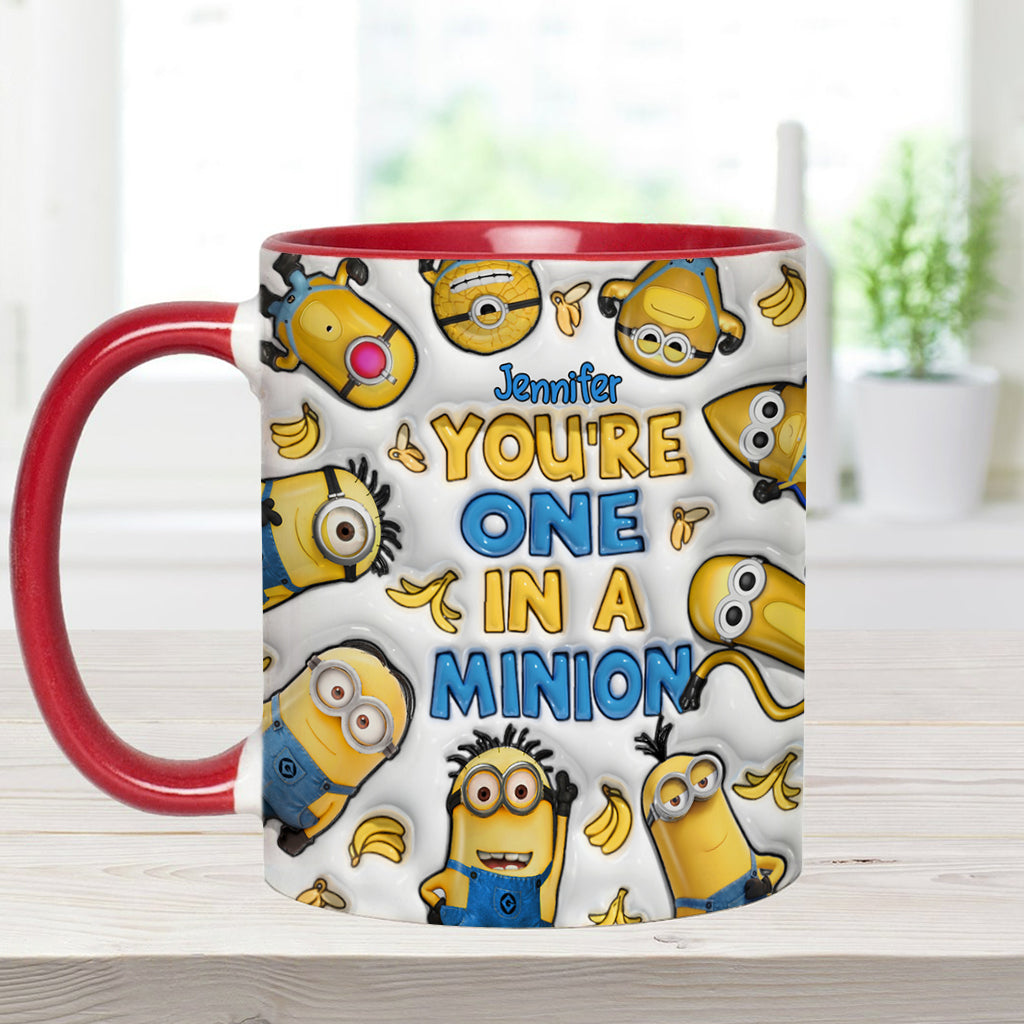 You're One In A Minion - Personalized Accent Mug