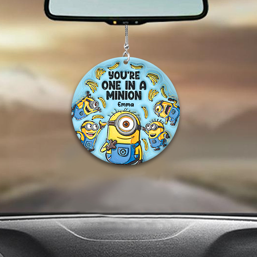 One In A Minion - Personalized Car Ornament