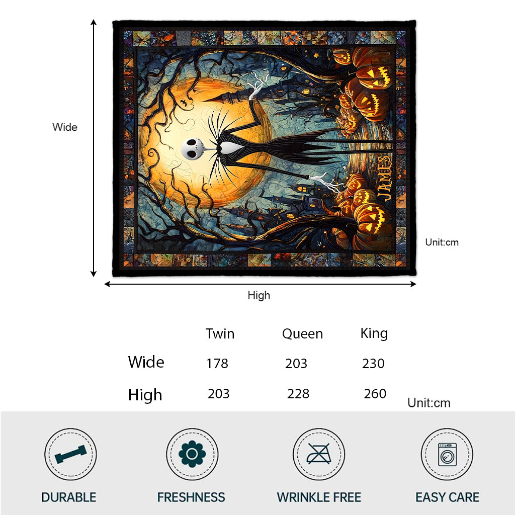 The Pumpkin King - Personalized Nightmare Quilt
