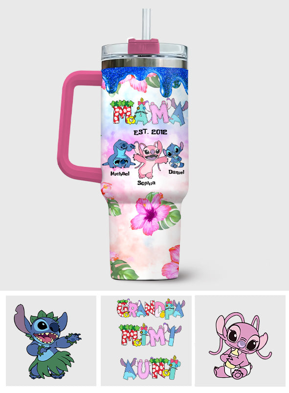 Ohana - Personalized Ohana Tumbler With Handle