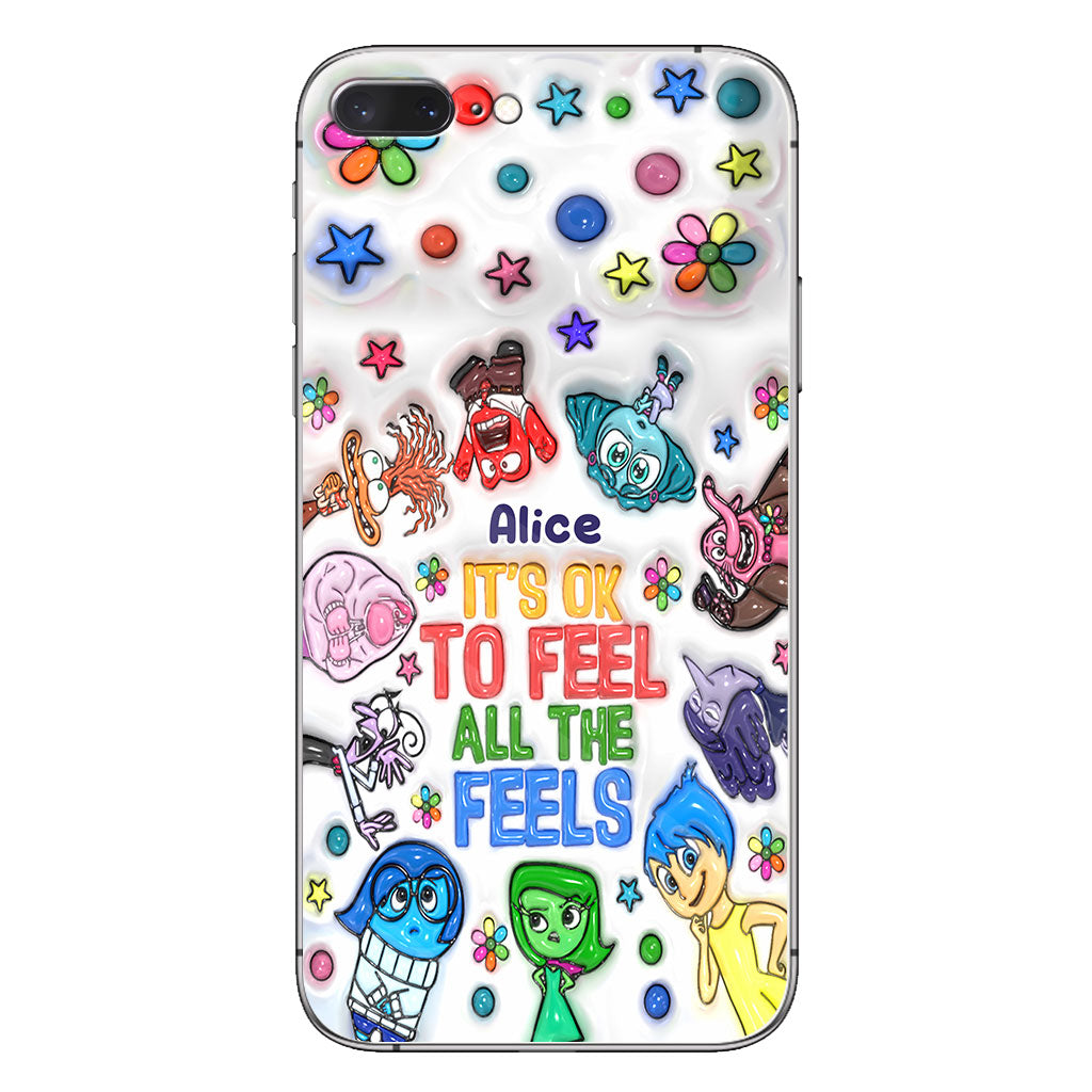 It's Ok To Feel All The Feels - Personalized Phone Case