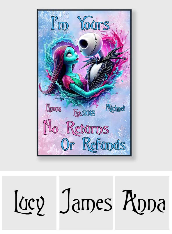 I'm Yours - Personalized Nightmare Canvas And Poster