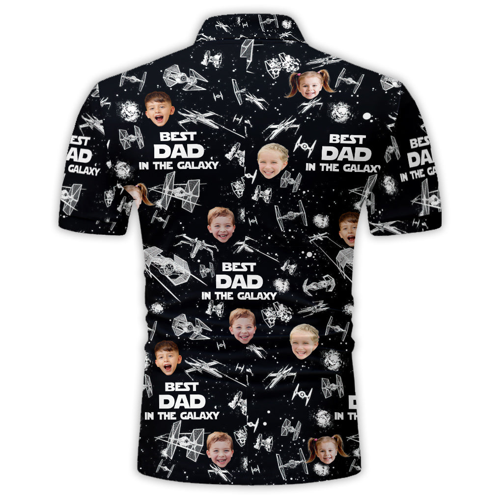 Best Dad In The Galaxy - Personalized The Force Polo Shirt