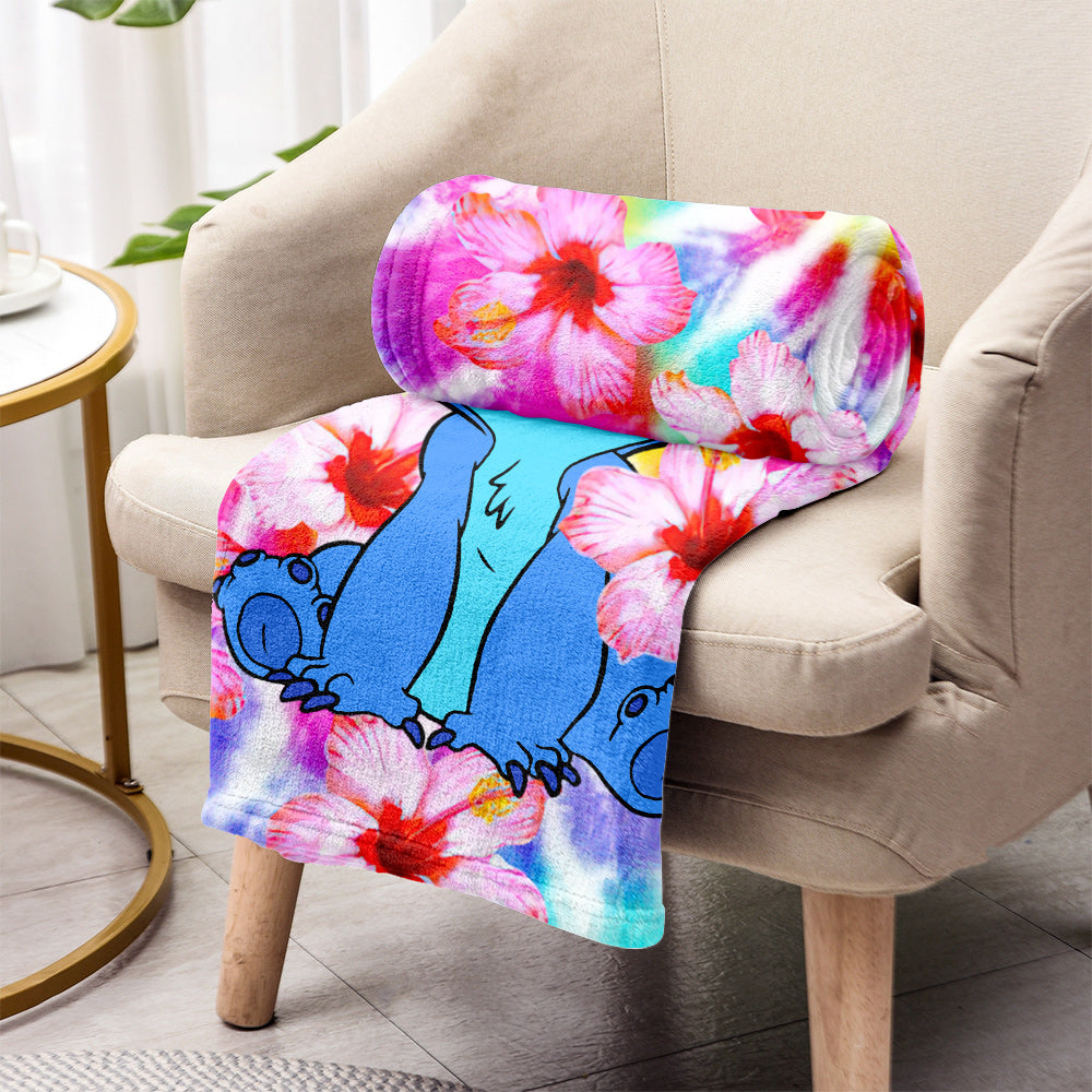 Stich Tie Dye - Personalized Ohana Blanket