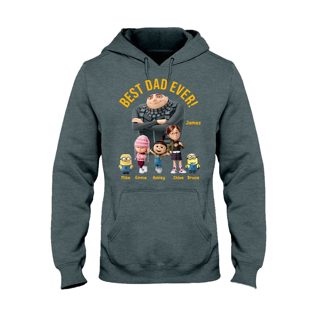 Best Dad Ever - Personalized Father T-shirt And Hoodie