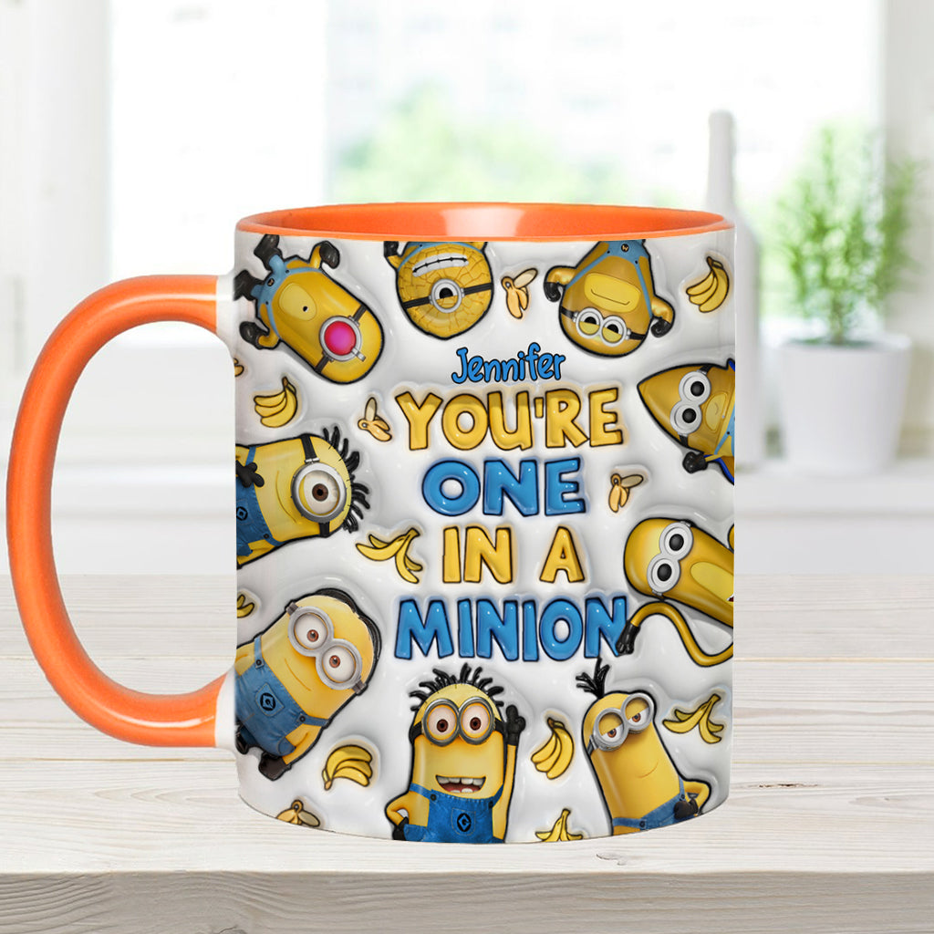 You're One In A Minion - Personalized Accent Mug