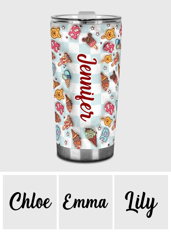 Snacking Around The World - Personalized Mouse Tumbler