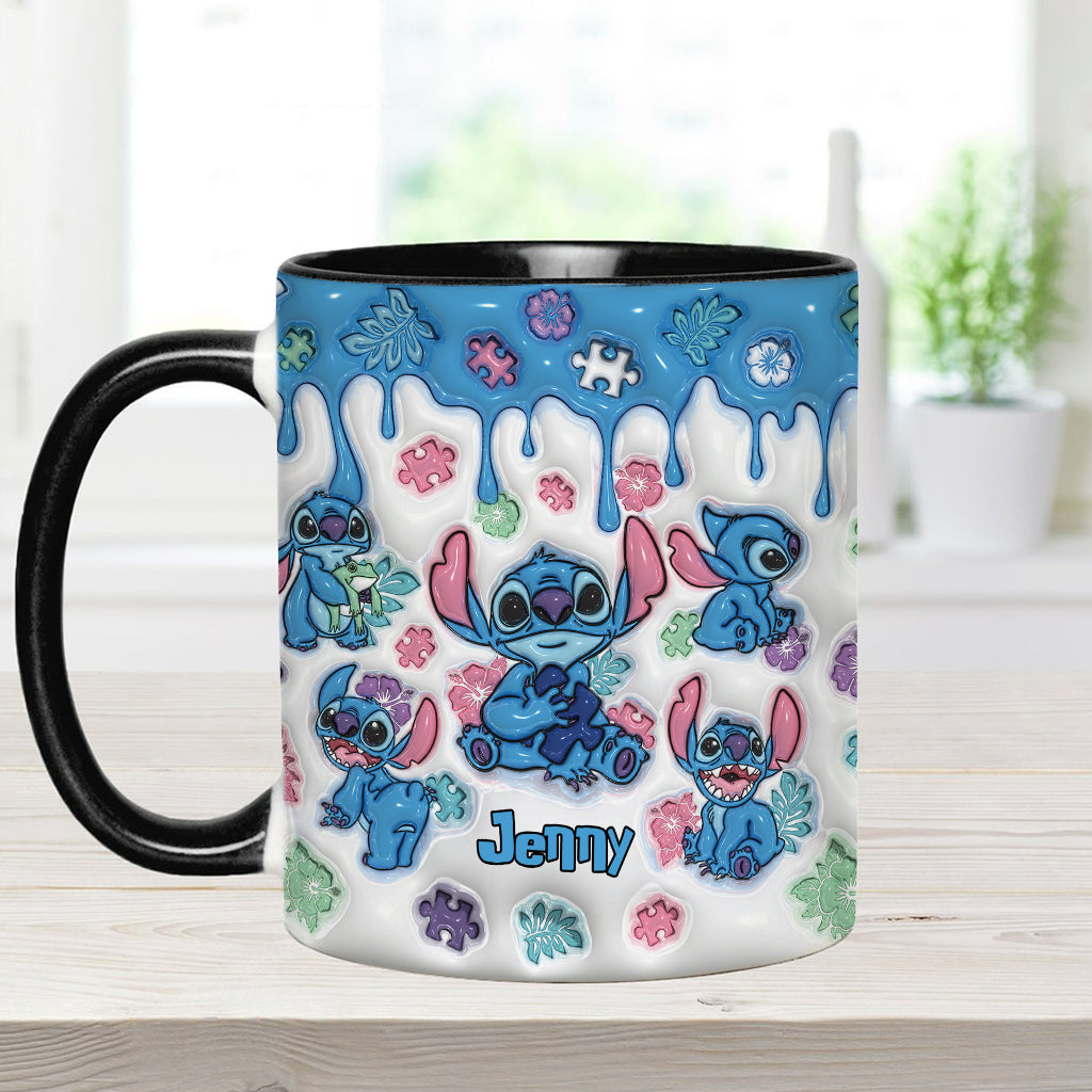 It's Ok To Be Different - Personalized Autism Awareness Accent Mug