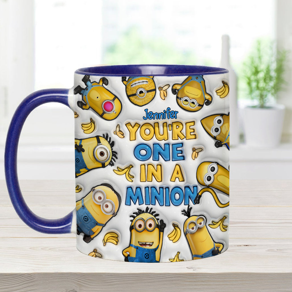 You're One In A Minion - Personalized Accent Mug