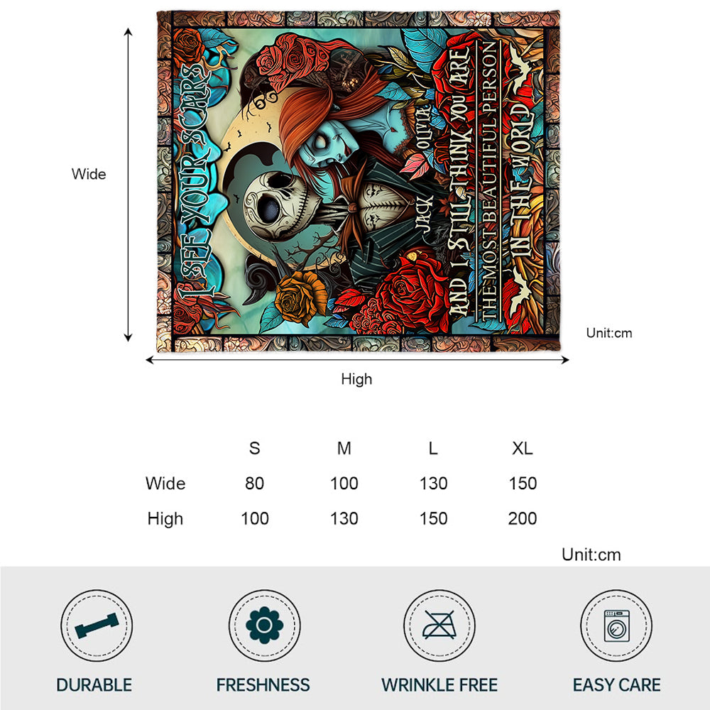 I See Your Scars - Personalized Nightmare Blanket