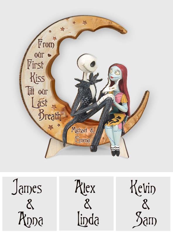 From Our First Kiss - Personalized Nightmare 2 Layered Wood Sign / Wood Plaque