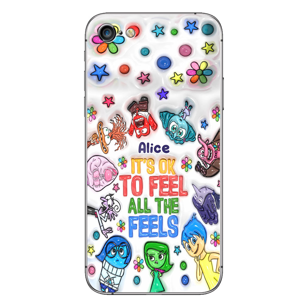 It's Ok To Feel All The Feels - Personalized Phone Case