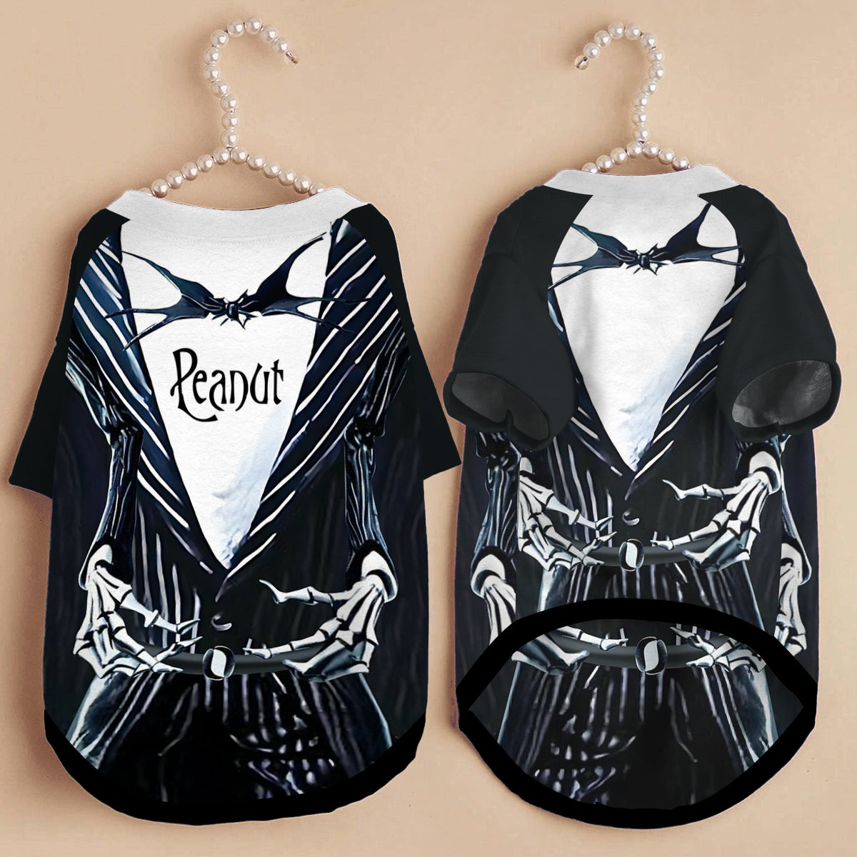 Skellington Costume For Pet - Personalized Dog Pet Shirt