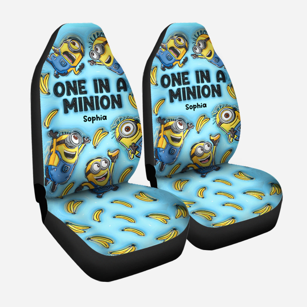 One In The Minion - Personalized Seat Covers
