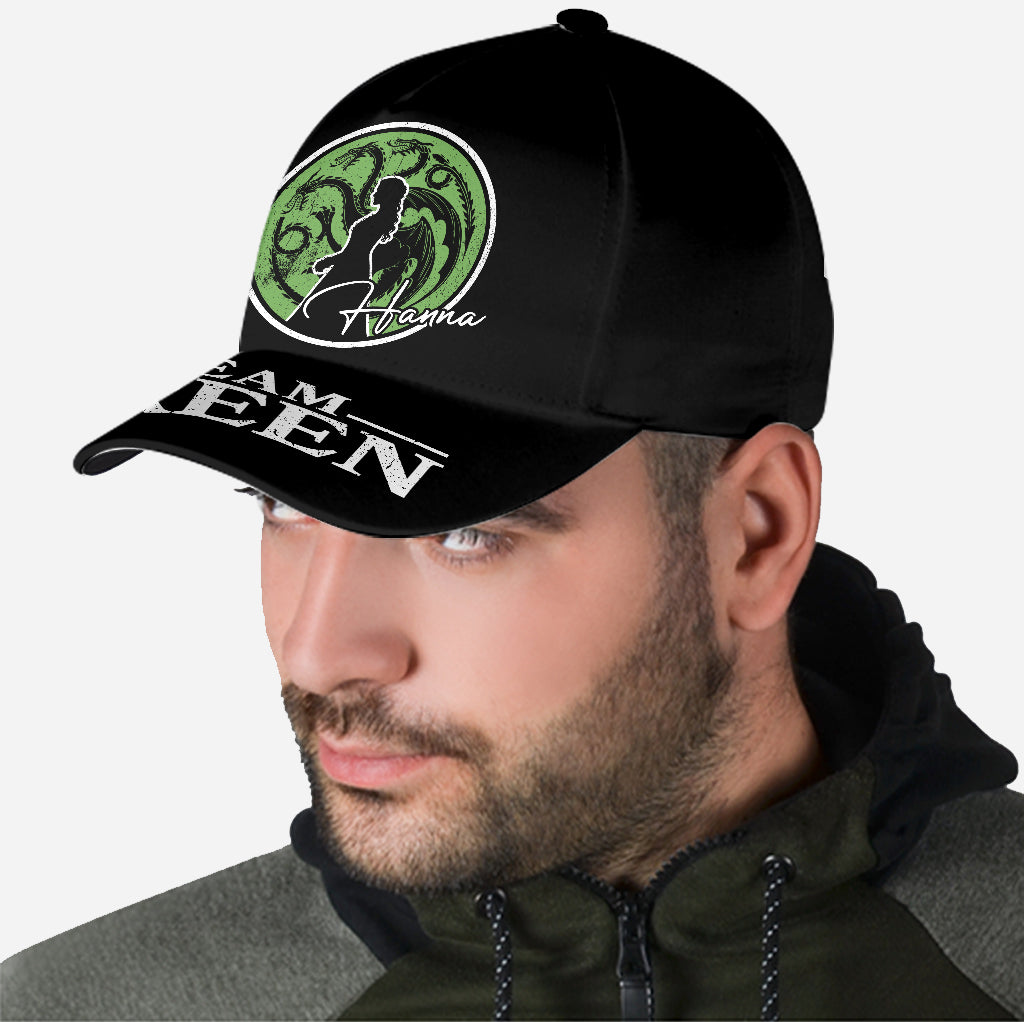 Team Black Vs Team Green - Personalized Thrones Game Classic Cap