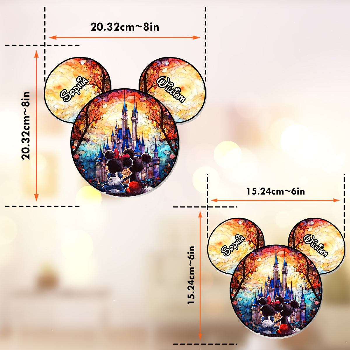 You & Me We Got This - Personalized Mouse Window Hanging Suncatcher Ornament
