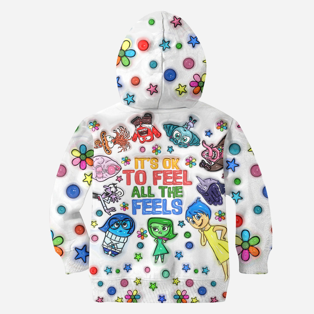 It's Ok To Feel All The Feels - Personalized All Over Shirt