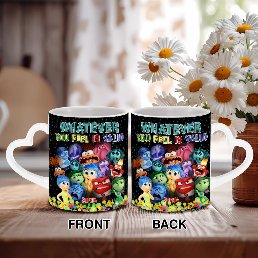 You're Valid - Personalized Heart Handle Mug