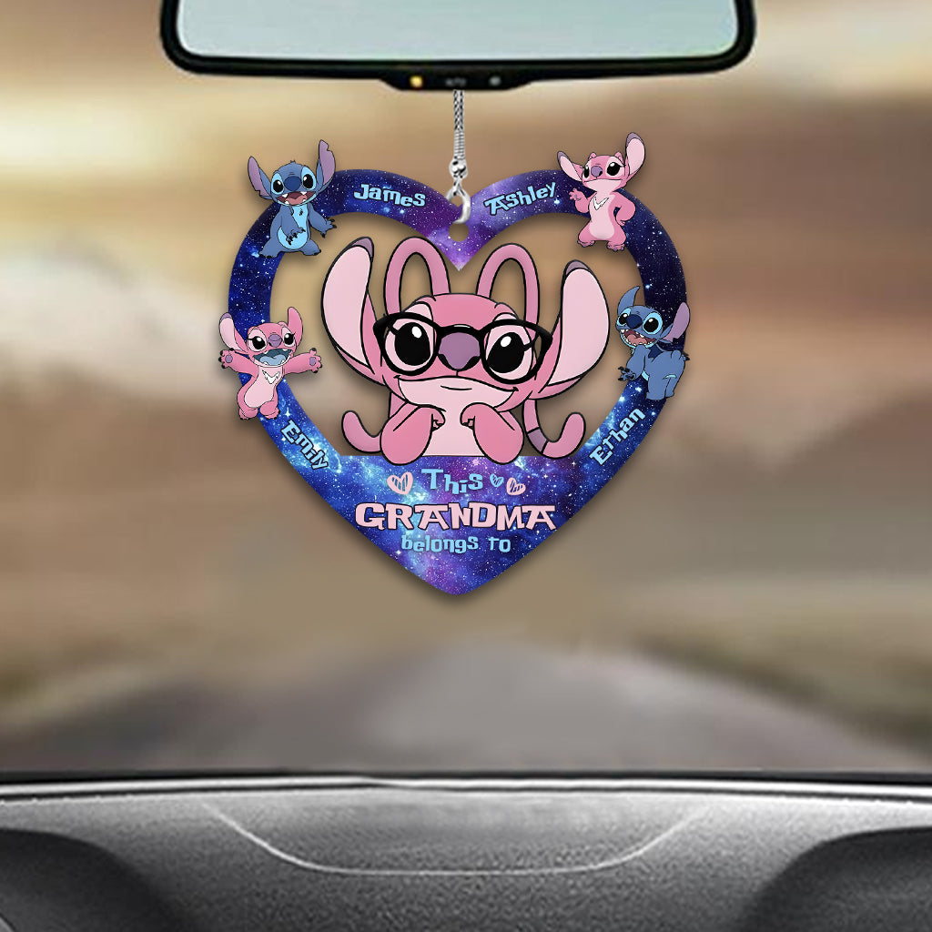 This Grandma Belongs To Custom Any Title - Personalized Ohana Car Ornament