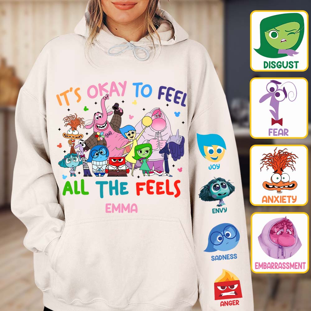 It's Ok To Feel All The Feels - Personalized All Over Shirt