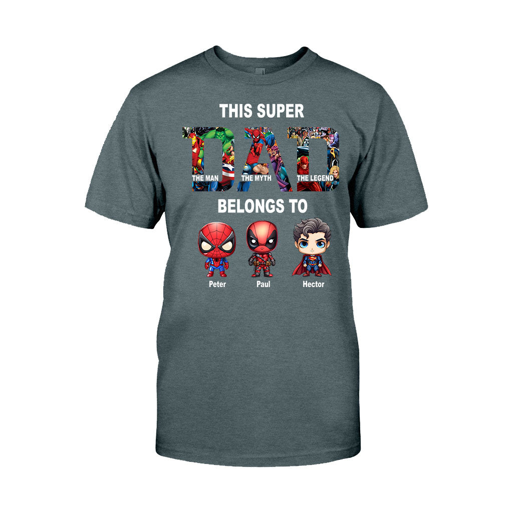 Super Dad - Personalized Father T-shirt And Hoodie