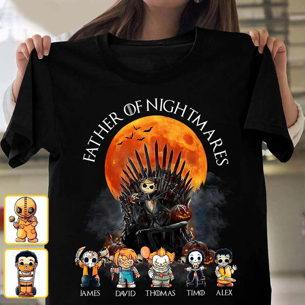 Father Of Nightmares - Personalized Father T-shirt And Hoodie