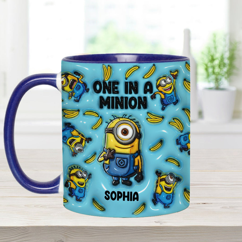 One In A Minion - Personalized Accent Mug