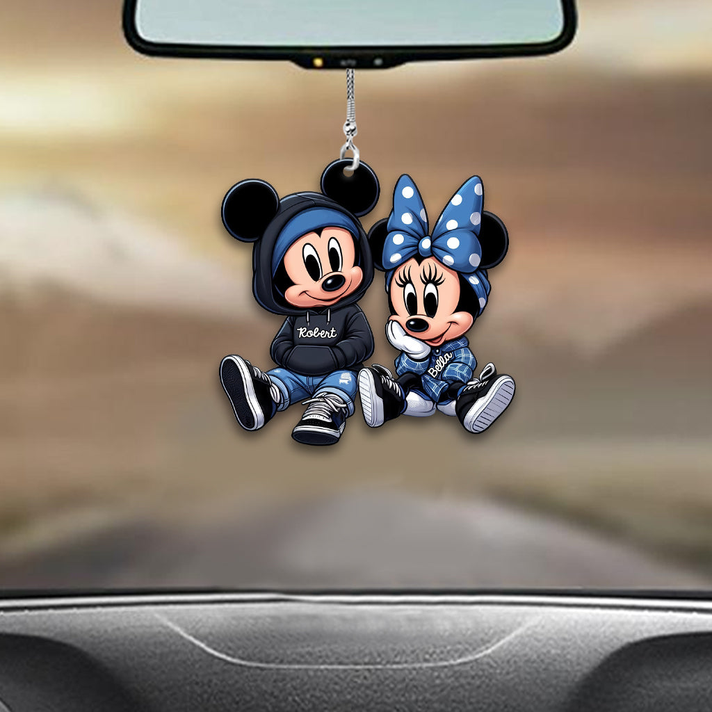 Chicano & Chicana Mouse - Personalized Mouse Car Ornament