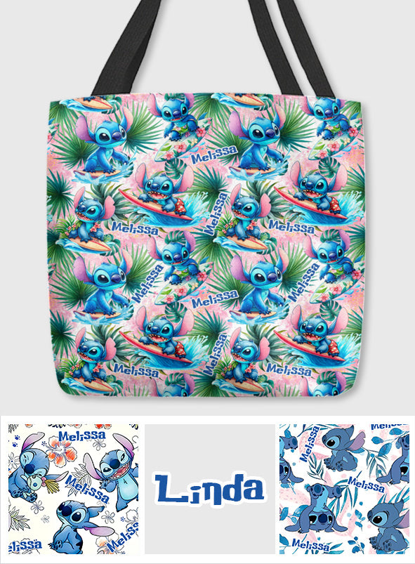 Ohana Summer Vibes - Personalized Ohana Tote Bag