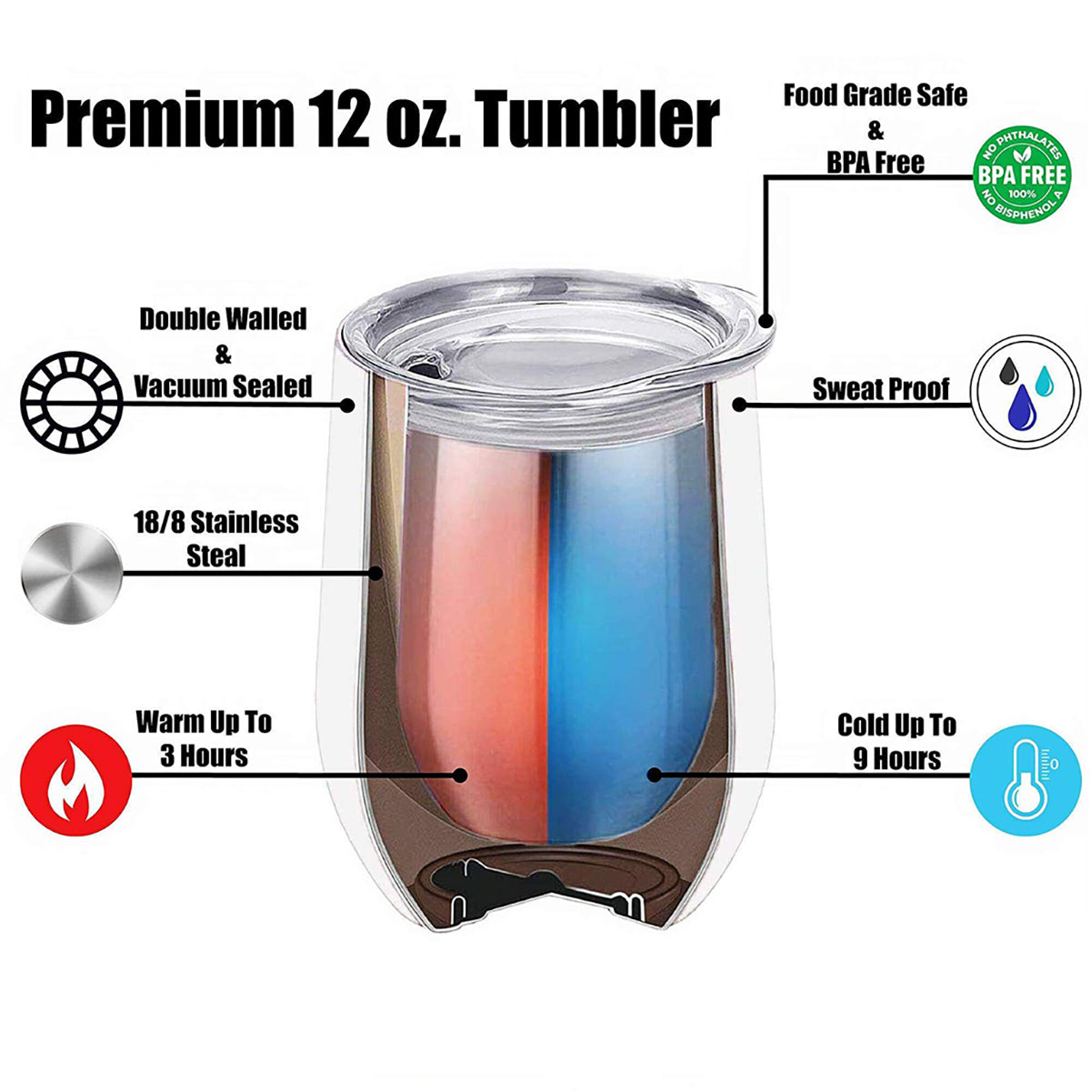 It's Ok To Feel All The Feels - Personalized Wine Tumbler