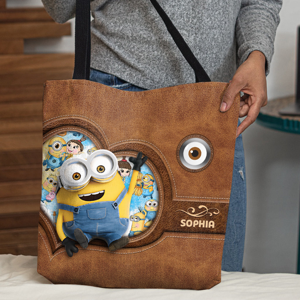Happy Time Yellow Monster - Personalized Tote Bag
