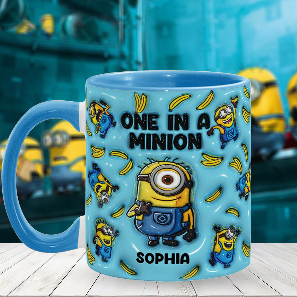 One In A Minion - Personalized Accent Mug