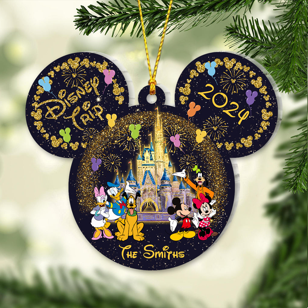 Family Trip Any Photo - Personalized Mouse Ornament
