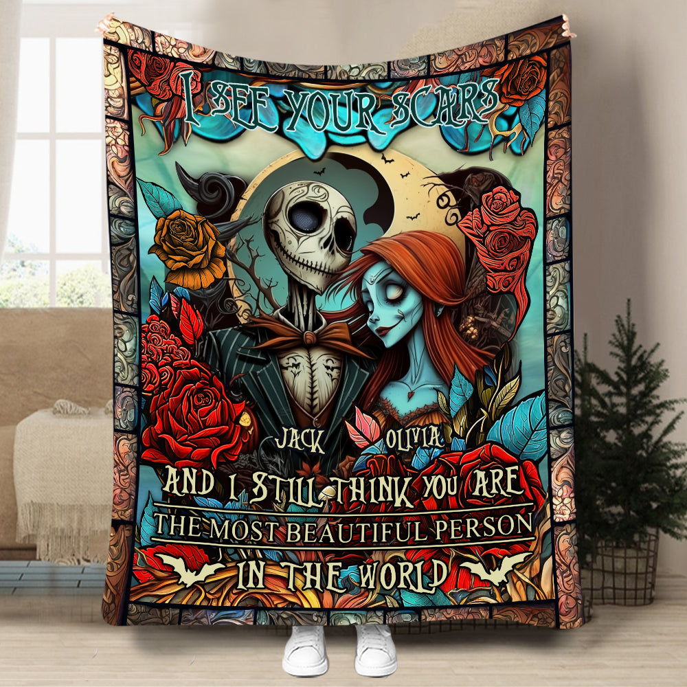 I See Your Scars - Personalized Nightmare Blanket