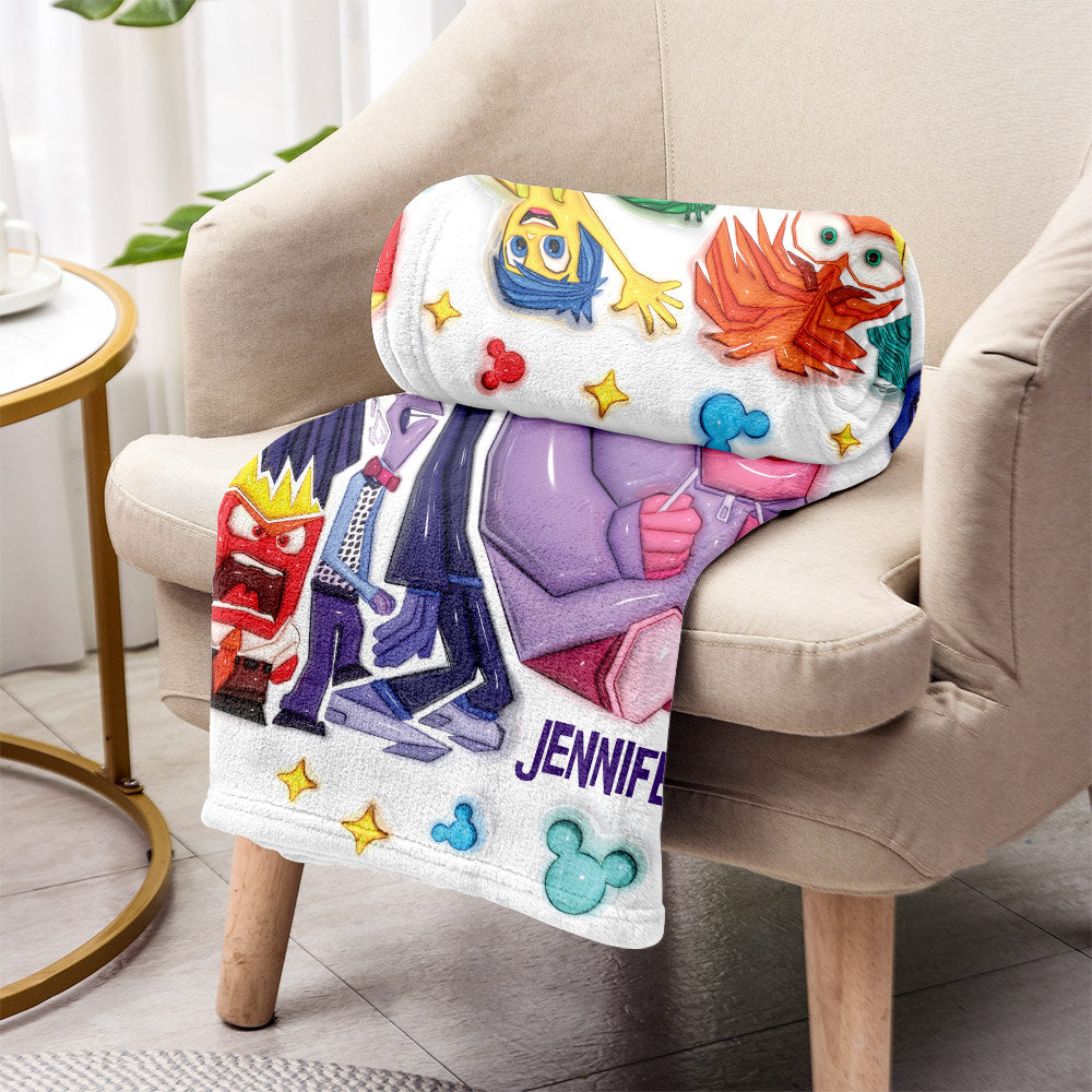 It's Okay To Feel All The Feels - Personalized Blanket
